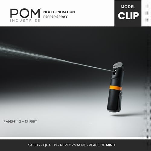 Pepper Spray Combo Pack, Keychain & Clip Model, Max Police Grey and Pink