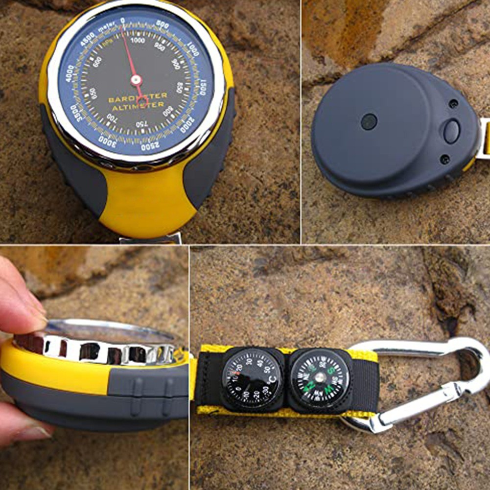 Rugged 4in1 Altimeter and Weather Monitoring Device for Outdoor Exploration