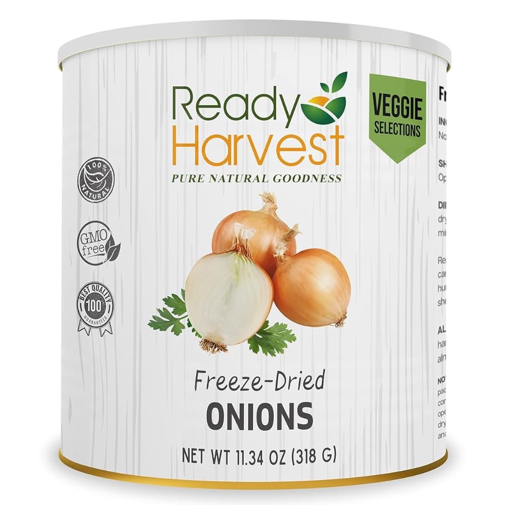 Ready Harvest Freeze-Dried Yellow Onions Dried Minced Emergency 1 CAN