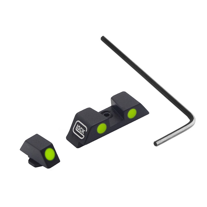 GLOW In The Dark NIGHT Sights For Glock Luminous Front And Rear Sight