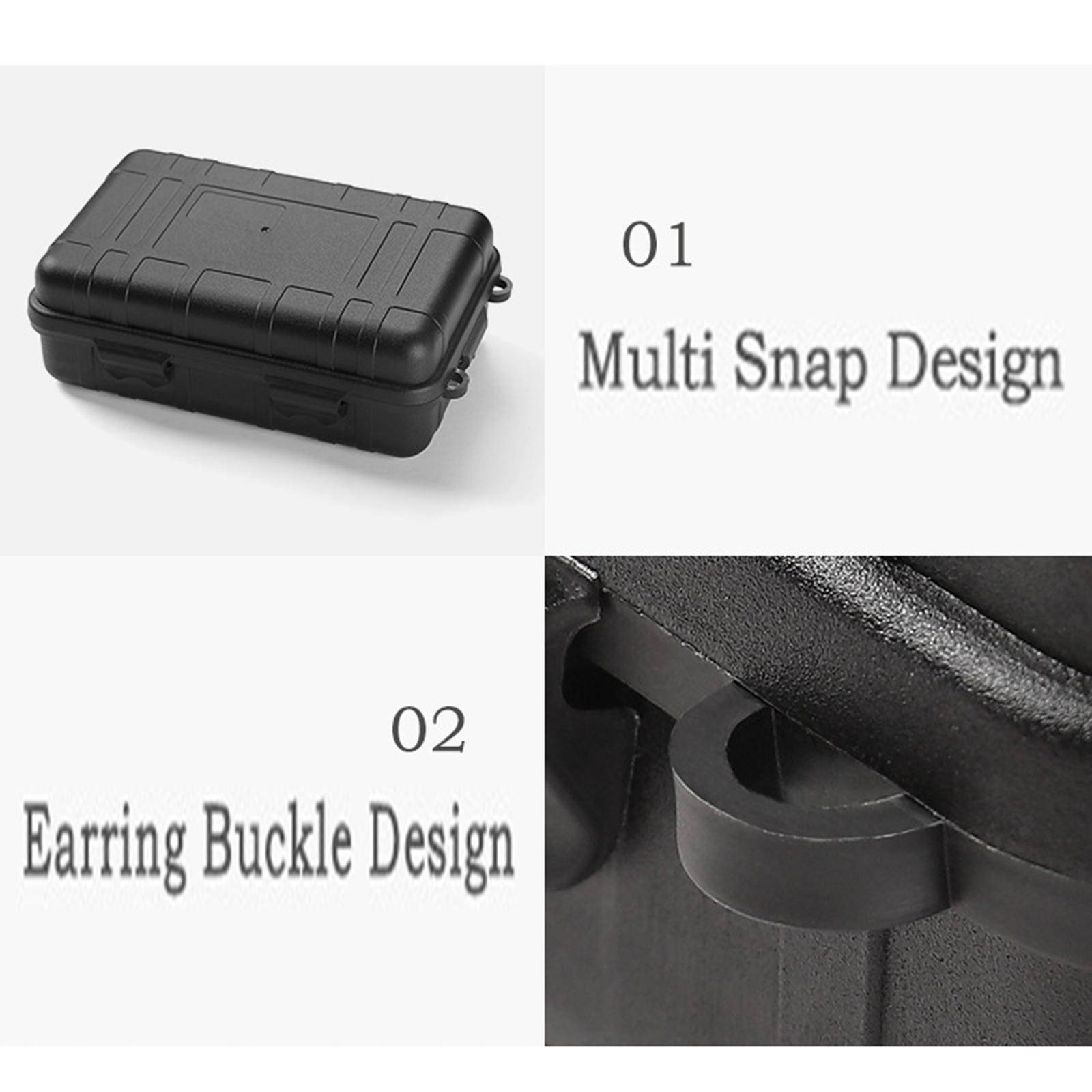 Survival Dry Box Waterproof Shockproof Case Storage Sponge Carry Anti-pressure
