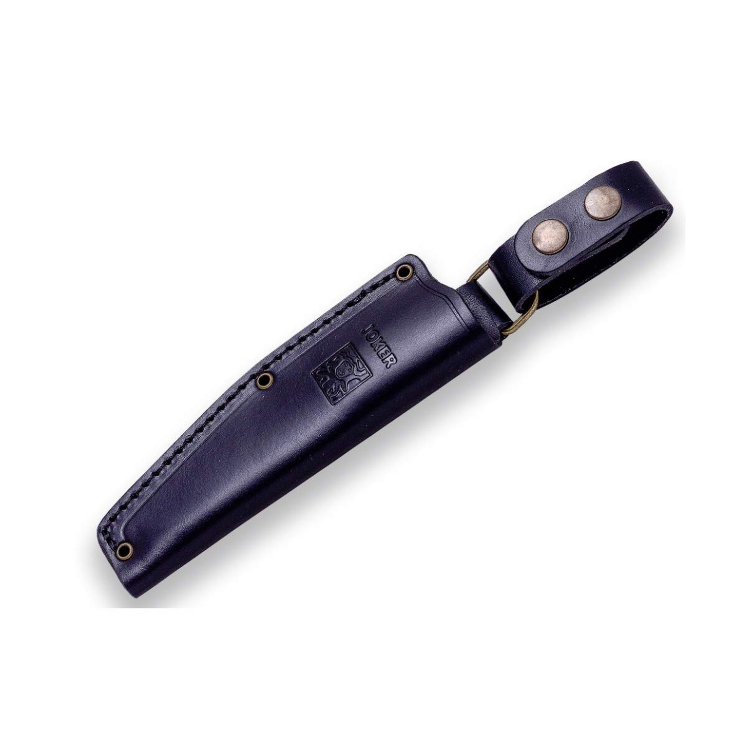 Joker Bushcraft Bushcrafter Survival knife CM120, black leather Sheath, 4.13 …