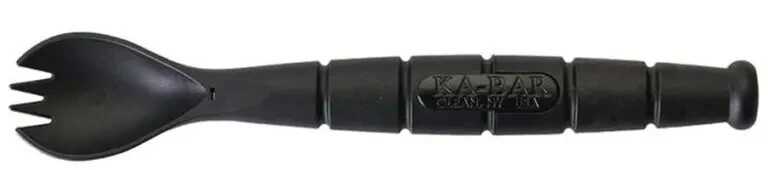 KABAR 9909 Tactical Black Two-Piece Spork & Knife, Camping Hunting Survival Gear