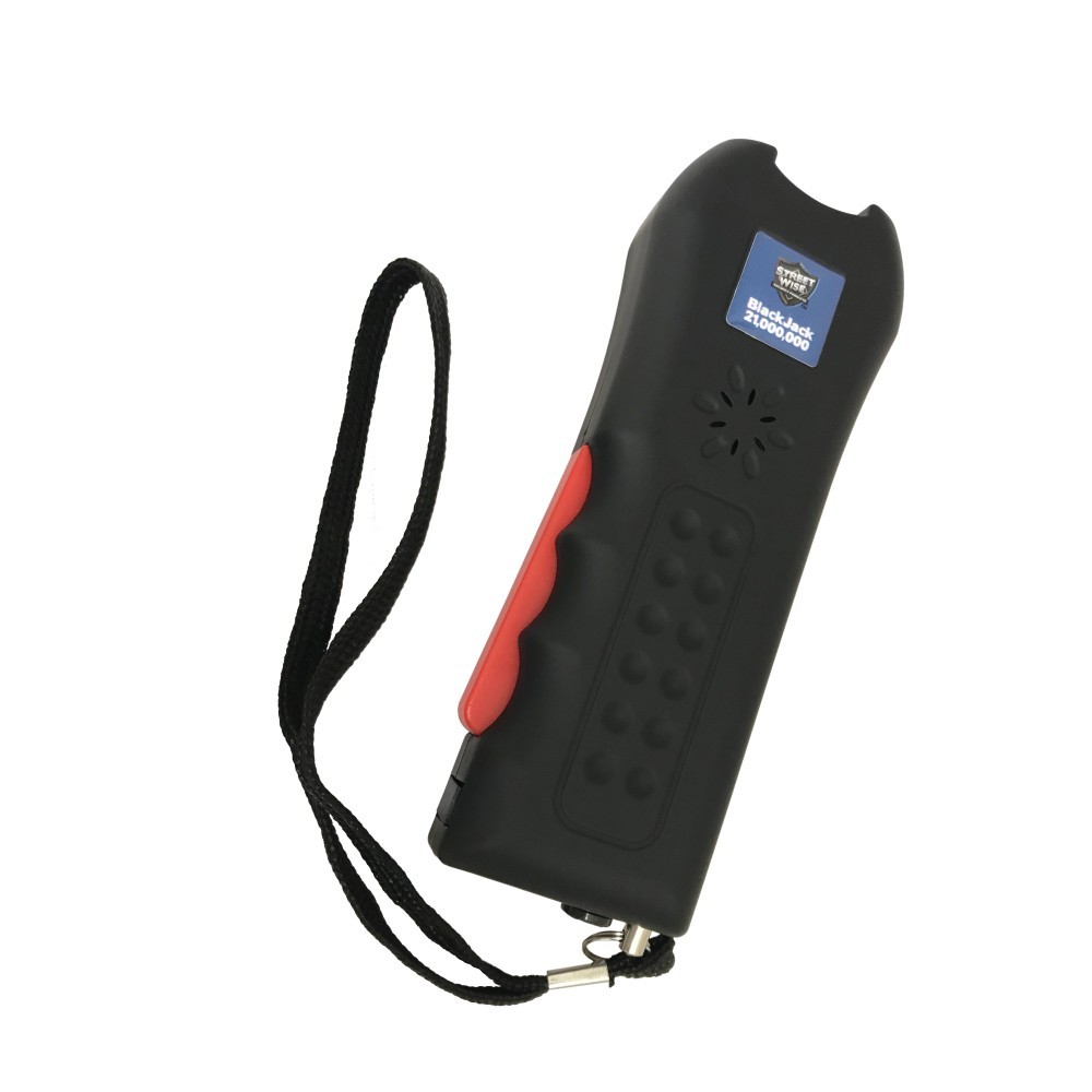 Stun Gun Rechargeable Streetwise 21,000,000 Volt w/ Flashlight 120dB Alarm New