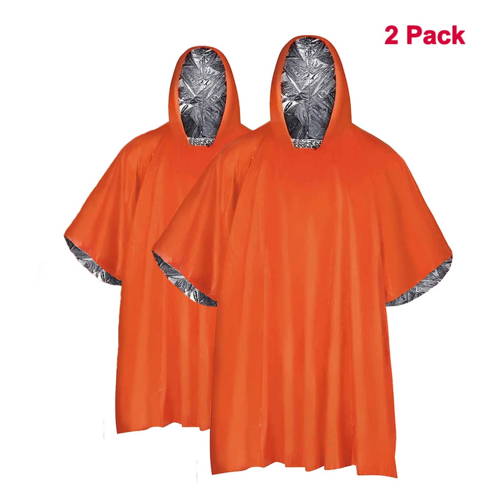 Poncho Mens Waterproof Rain Coat Travel Hoodie Hiking Gear Survival Backpacking