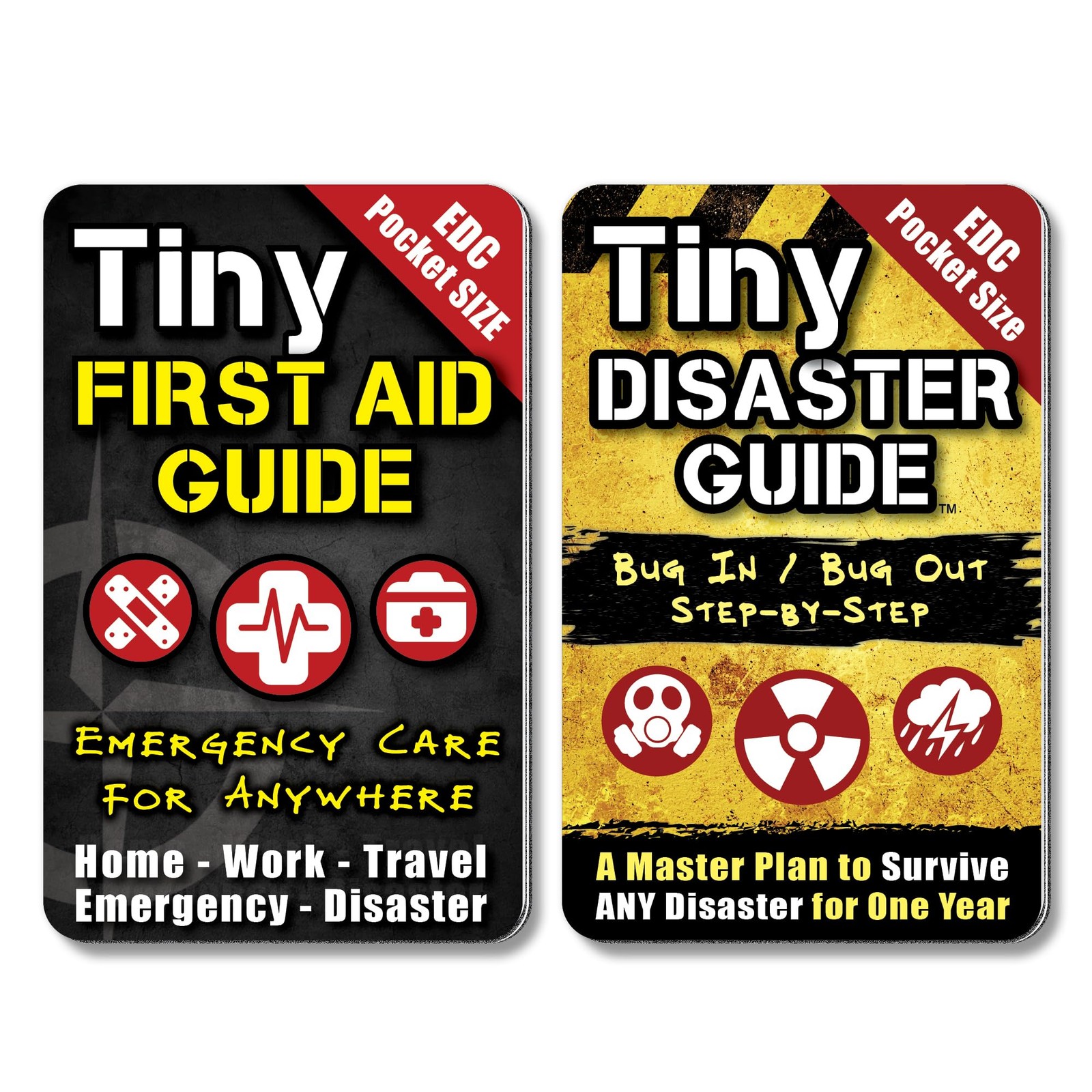Tiny First Aid & Disaster Guide Set – Pocket Emergency Preparedness Handbooks…