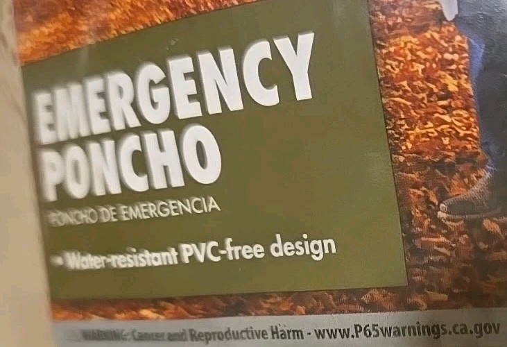 3-pack OZARK TRAIL clear emergency hooded poncho NEW!