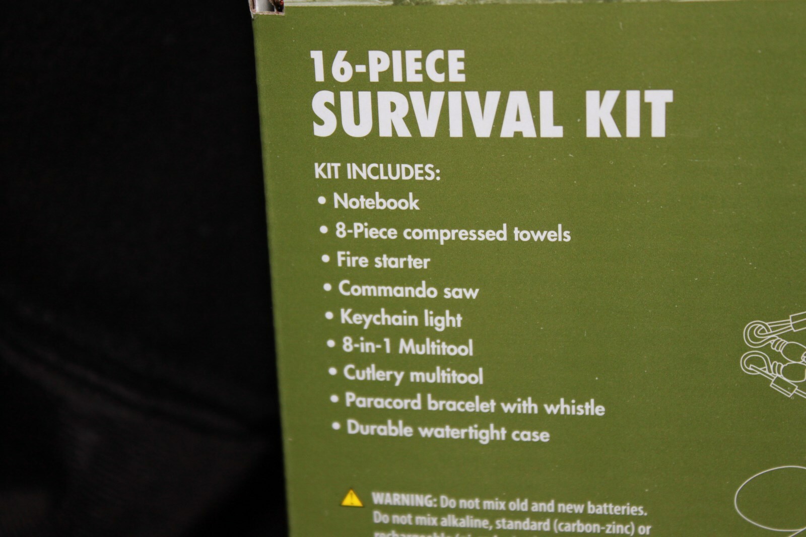 OZARK TRAIL 16 Piece Survival Kit for Car Camping Hiking Emergency BRAND NEW