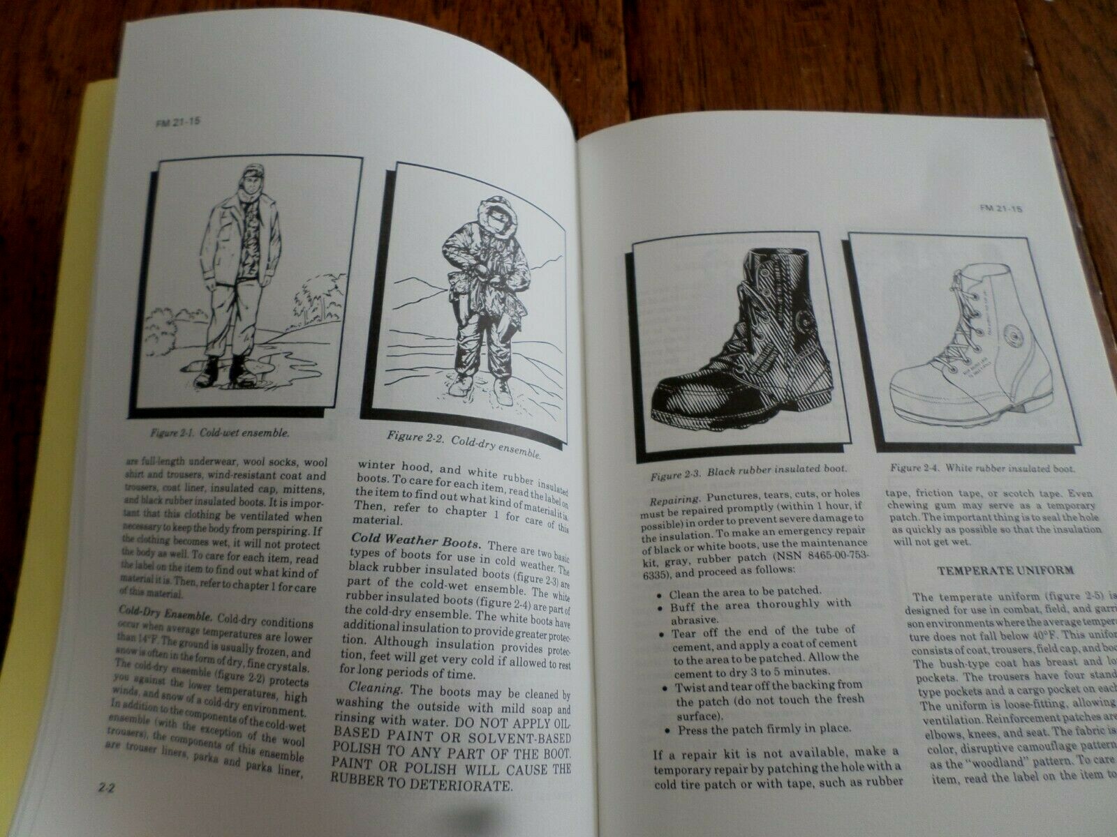 U.S ARMY HANDBOOK CARE AND USE OF CLOTHING AND EQUIPMENT BOOK