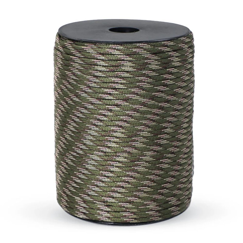 100M 550 Military Standard 9-Core Paracord Rope 4mm Outdoor Parachute Cord Survi