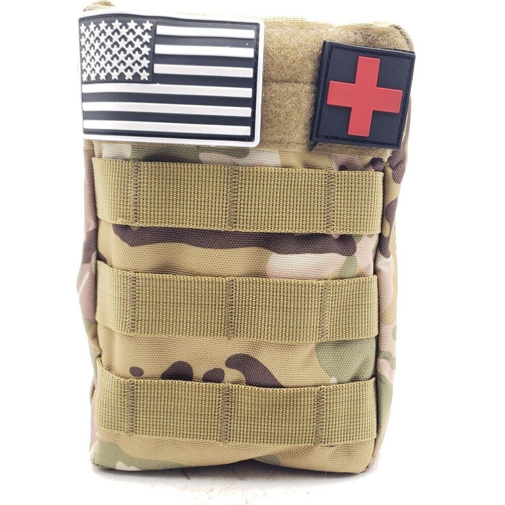 Emergency Survival Kit Bag First Aid Bug out Military Prepper Kit 142Pcs Bag