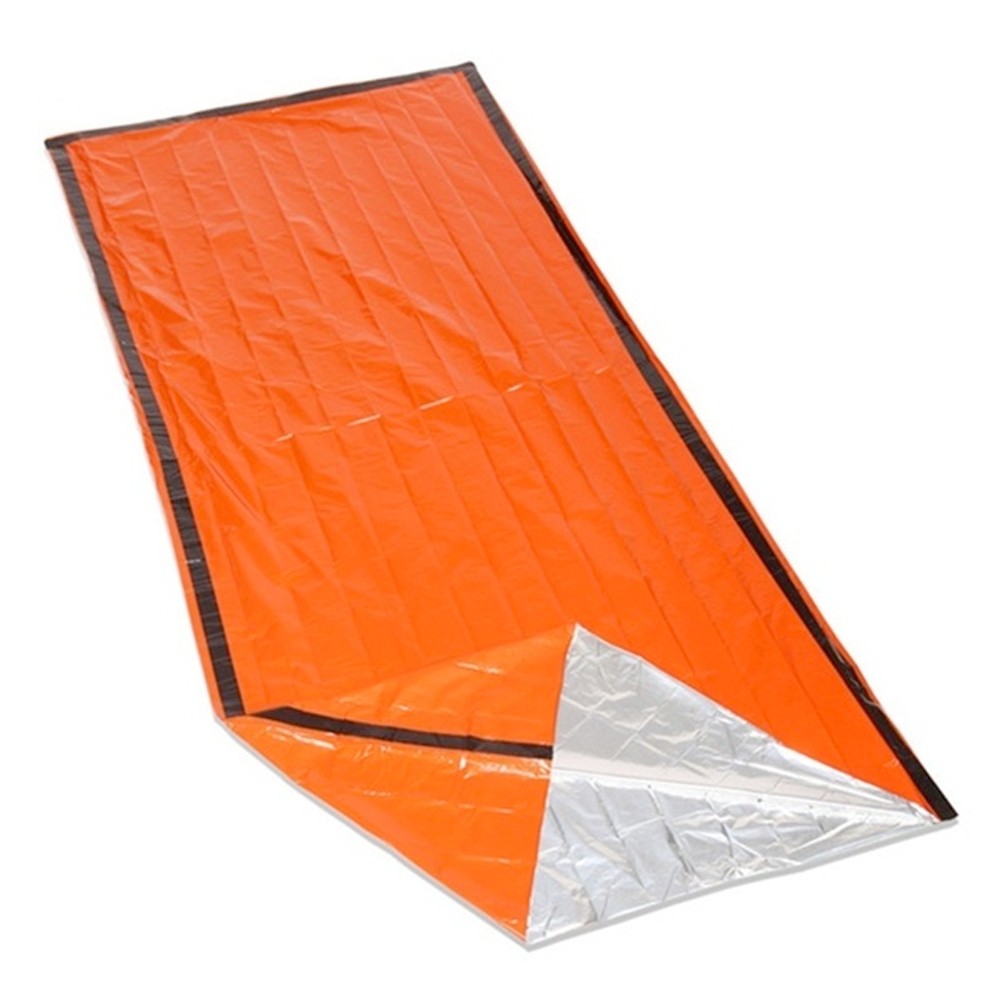 Heavy Duty Mylar Emergency Sleeping Bag Reflects Body Heat Tear Resistant Case