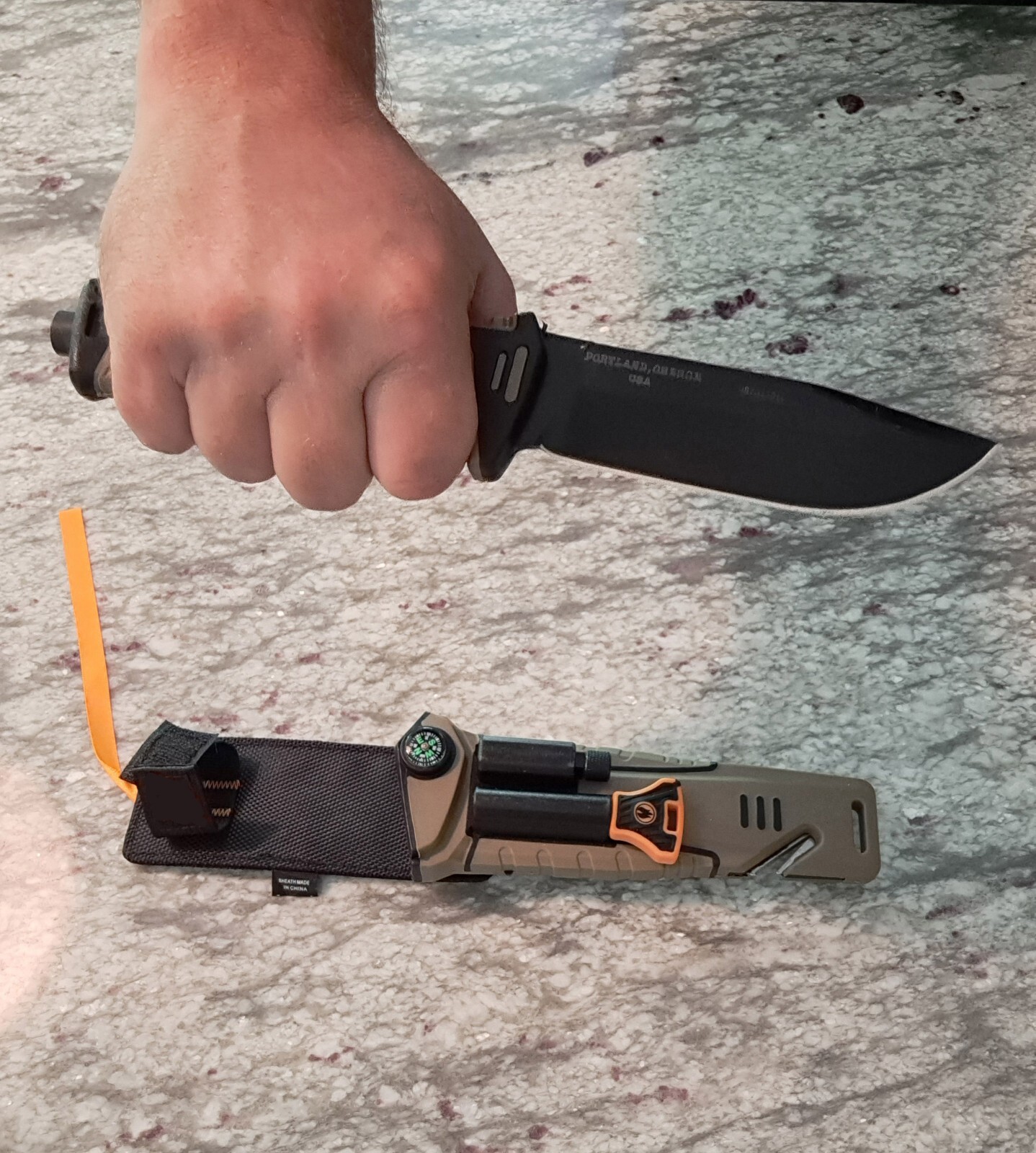 Survival Knife/Survival Bag w IFAK/Water Purification System/Multitool/MUCH MORE