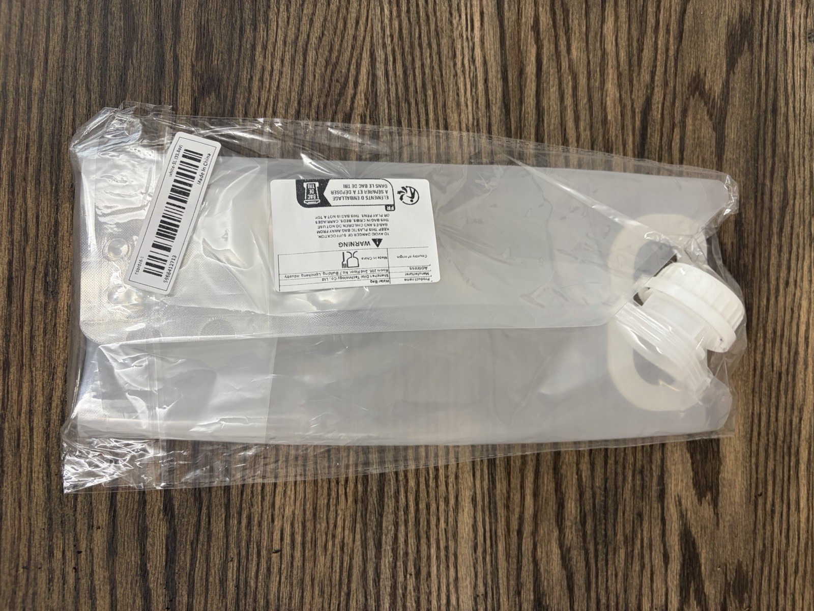 Collapsible Emergency Water Container Survival Kit