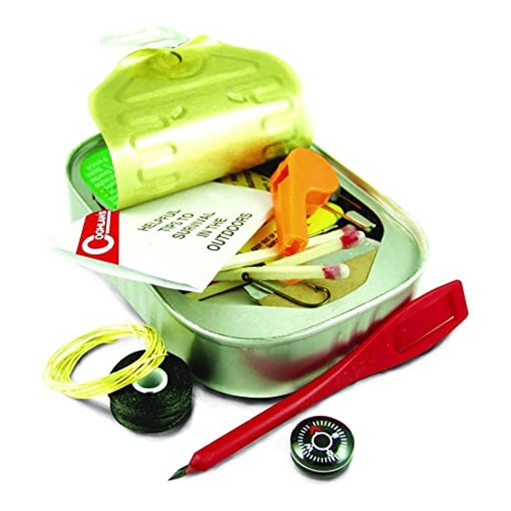 Emergency Survival Kit Contains 30 Items in a Waterproof Can, 9 x 5 x 1 inch