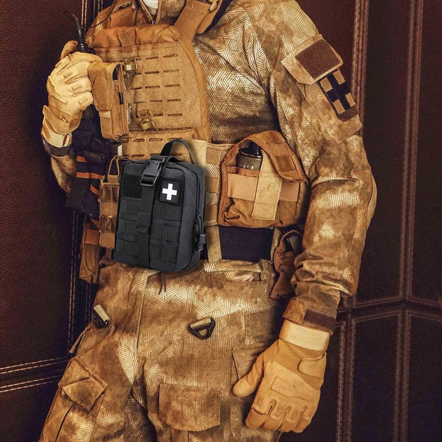 Tactical Men First Aid Kit Medical Molle Rip Away EMT IFAK Survival Pouch Bag US