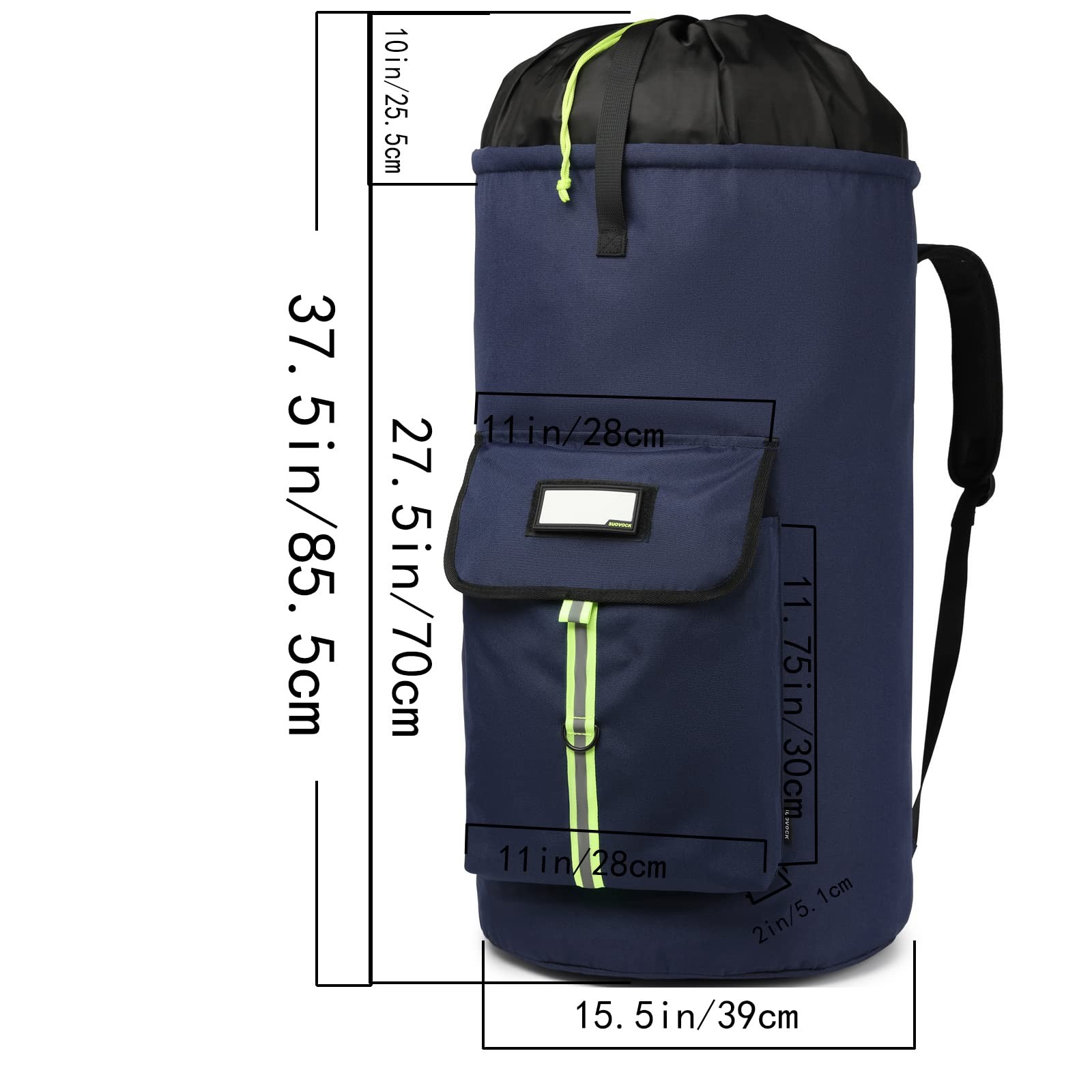 SUOVOCK laundry bag X-Large, Dark Blue Laundry Bag Backpack