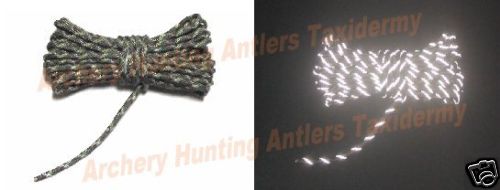 3 PACK REFLECTIVE CAMO CORD ROPE – TRAIL MARKERS – HUNTING TREESTAND BOW ARCHERY