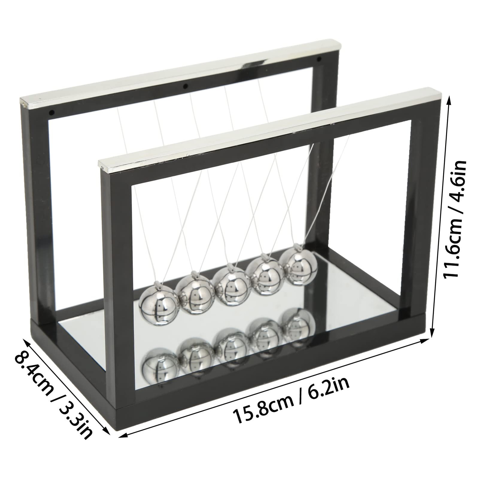Newtonian Pendulum Swing Toy Physics Science Large Newtonian Cradle Balan…