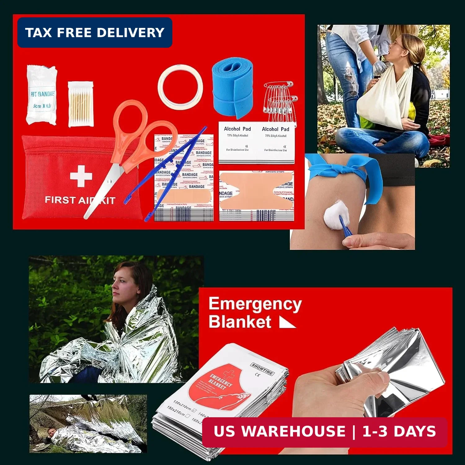 116-in-1 Survival Kit Emergency Gear Equipment Mens Gift Father’s Day Gift Dad