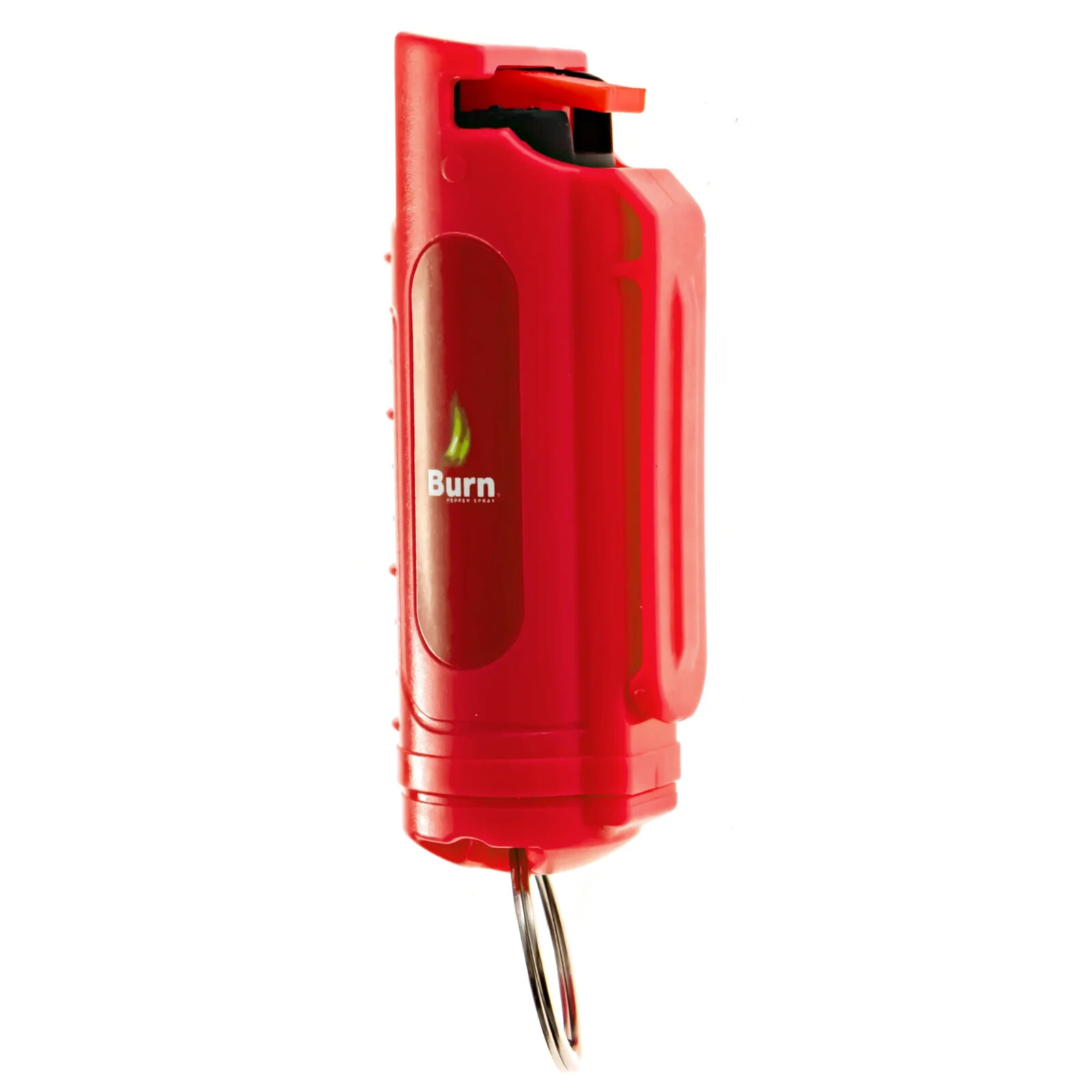 2 BURN Pepper Spray Keychain 0.5oz Self Defense Security Safety Lock Red Molded