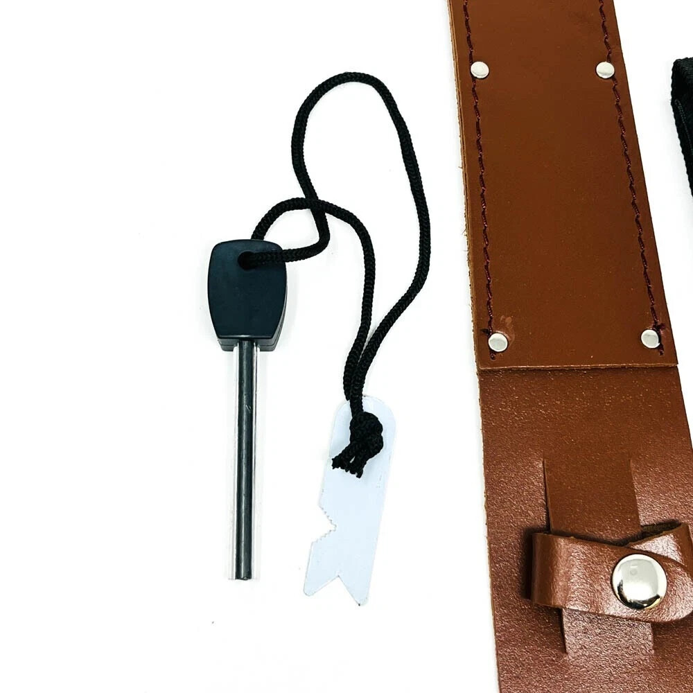 Nature Camping Survival Support Set Fire Stick, Knife Sheath w/ Belt Loop Hanger