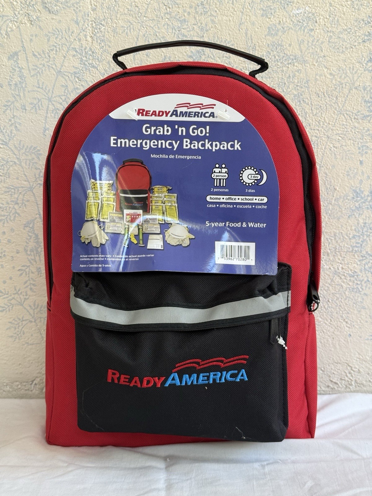 NWT Ready America 2-Person 3-Day Emergency Backpack 72 Hr Survival Kit