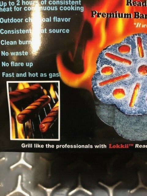 LOKKII BBQ BRIQUETTES READY TO LITE 24- 2PK CASE GREAT FOR CAMPFIRES OR GRILLS