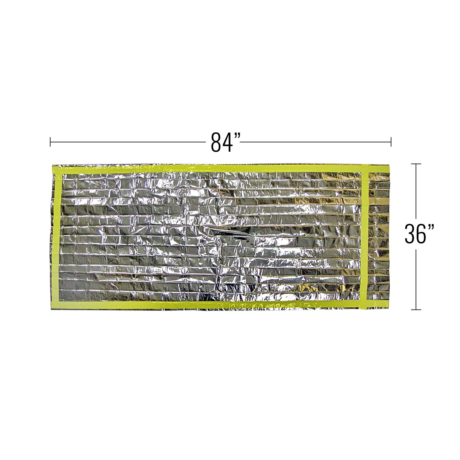 Emergency Sleeping Bag Mylar Insulated Heat Light Weight 84×36 Inch