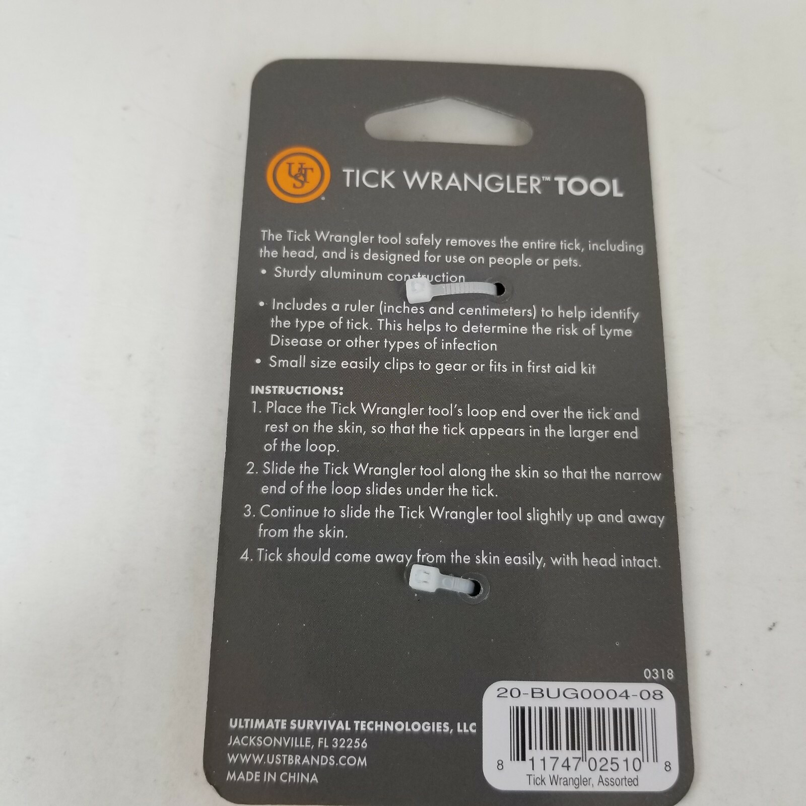 Ust Tick Remover Tool Ultimate Survival Technologies Tick Wrangler.. New