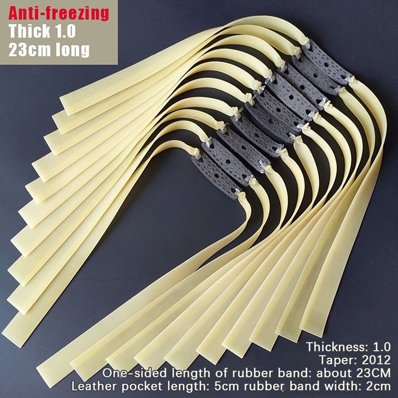 5Pcs Slingshot Hunting Flat Rubber Band High Elasticity Shooting Accessories