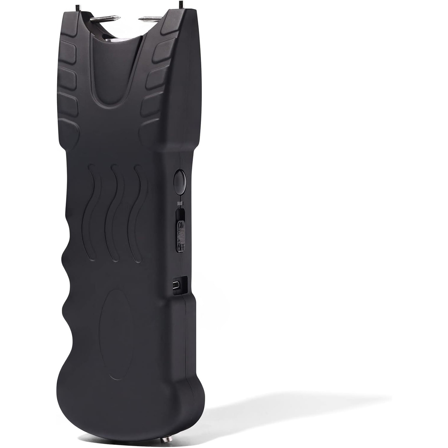 Black Rechargeable Tactical Flashlight Portable Outdoor Emergency Device