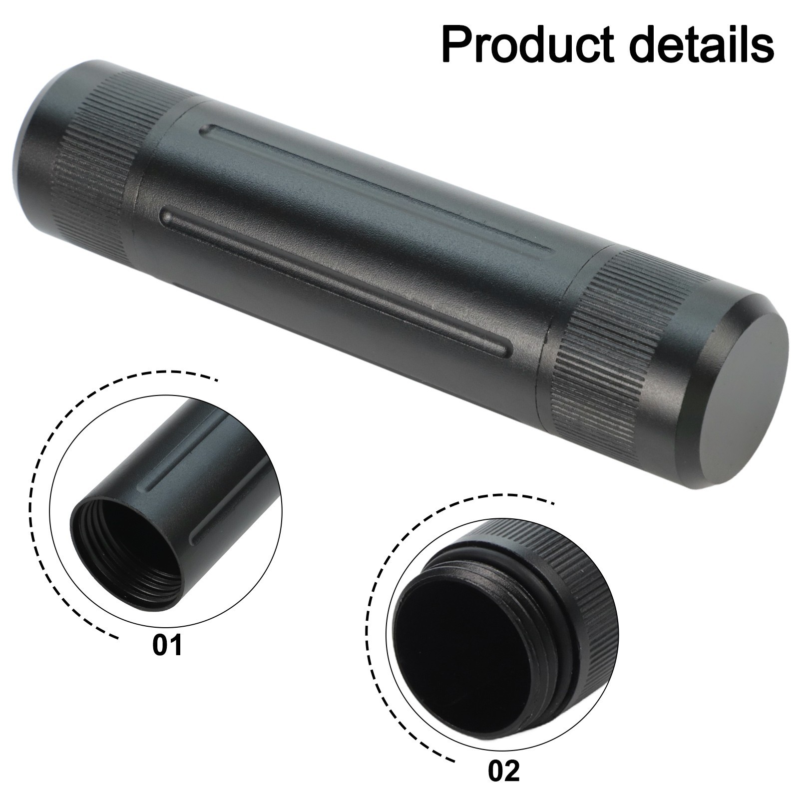 Aluminum Waterproof Pill Holder with Safe Storage for Outdoor Adventures