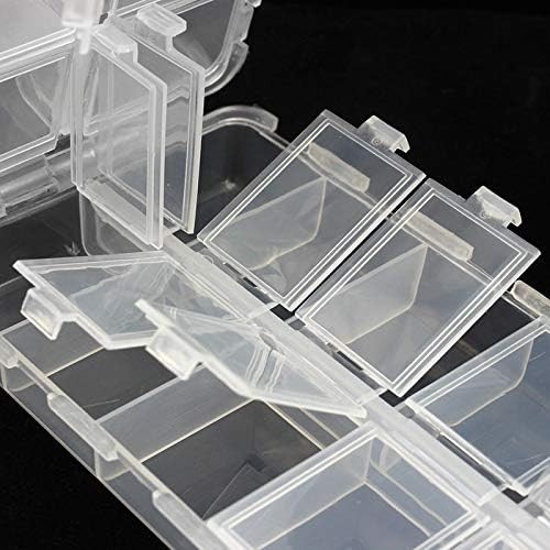 OriGlam Premium 20 Compartments Tackle Boxes, Utility Transparent