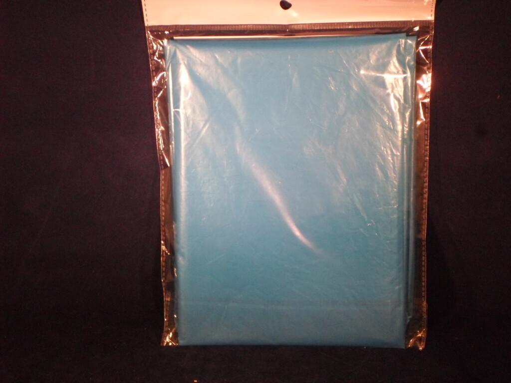 Hooded Poncho Emergency Rain Gear Blue Lightweight Adult One Size B6-8