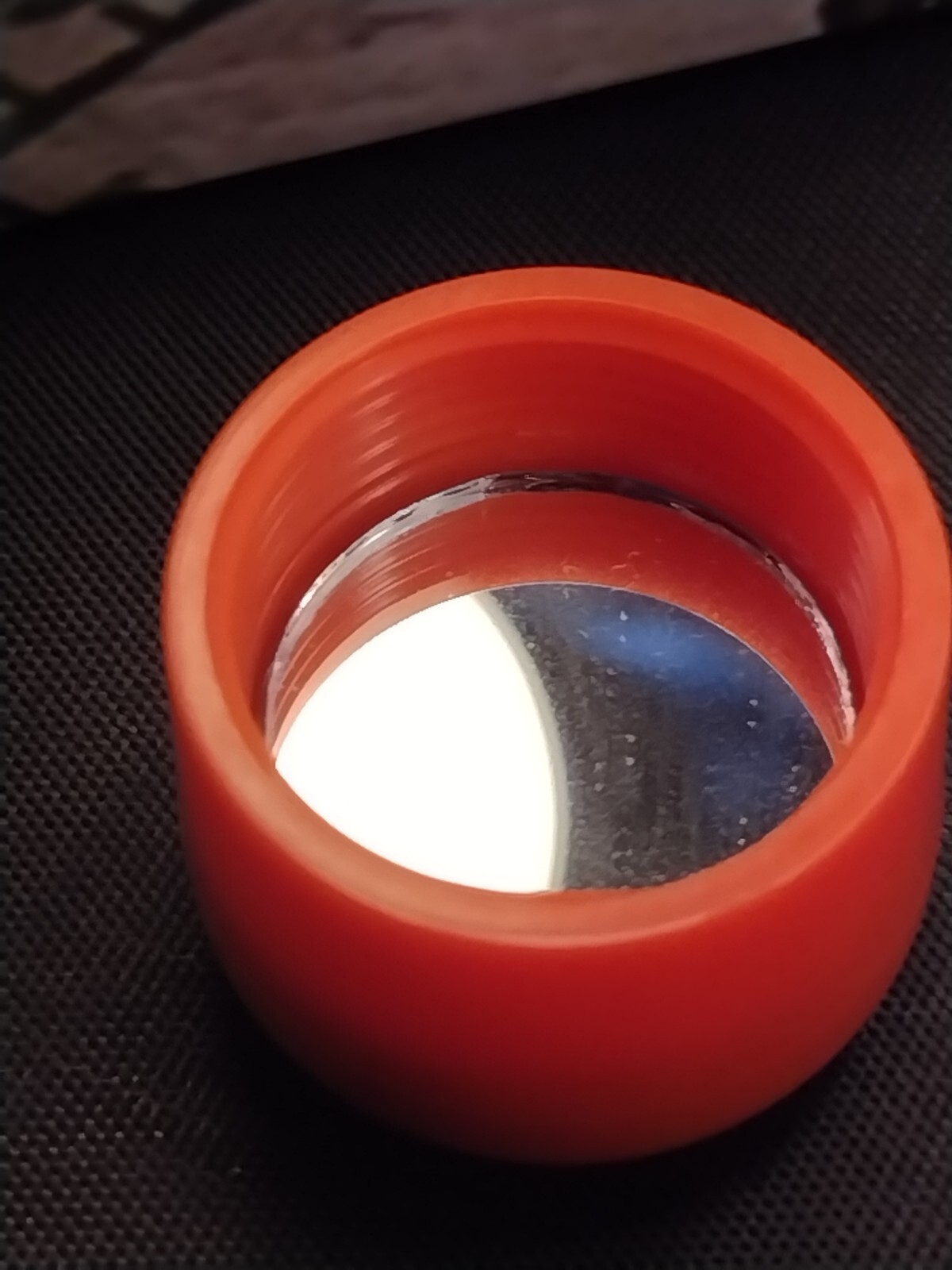 Orange Survival Whistle Compass Water Proof Matches Holder Mirror Strike Strip
