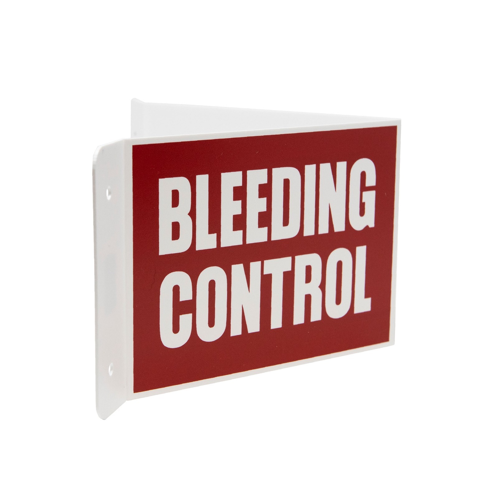 Cubix Safety 3D V-Shape Bleeding Control Kit Wall Sign