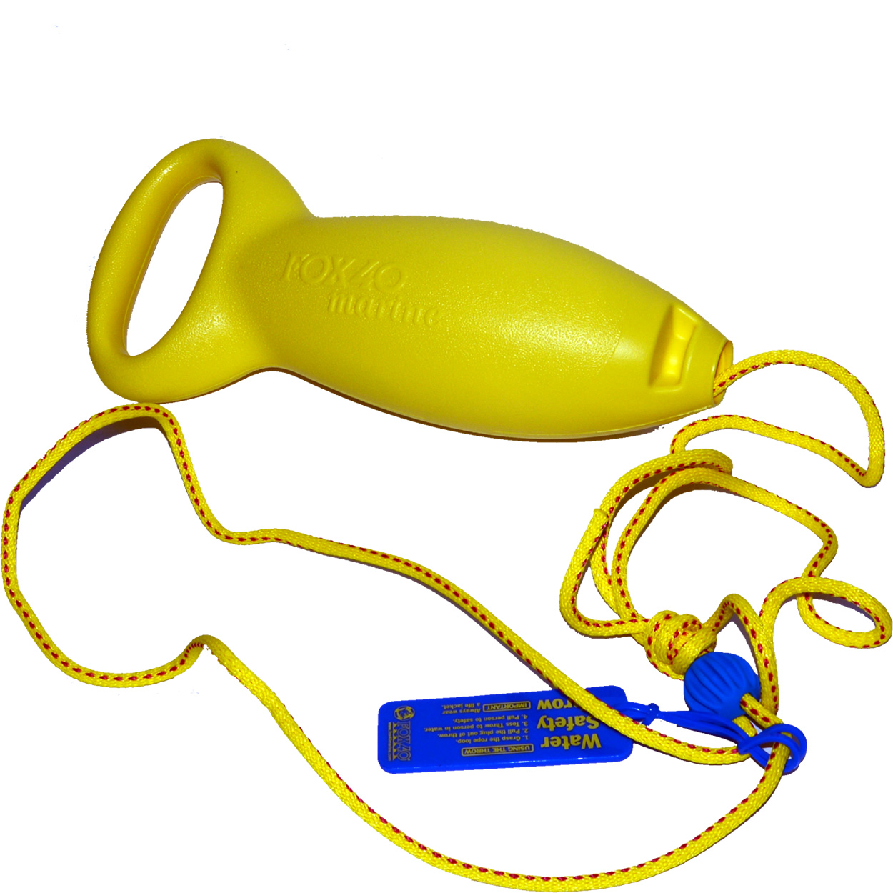 FOX40 Water Safety Throw 50′ Rope Bright Float Easy Grasp Boat Pool Swim 17791