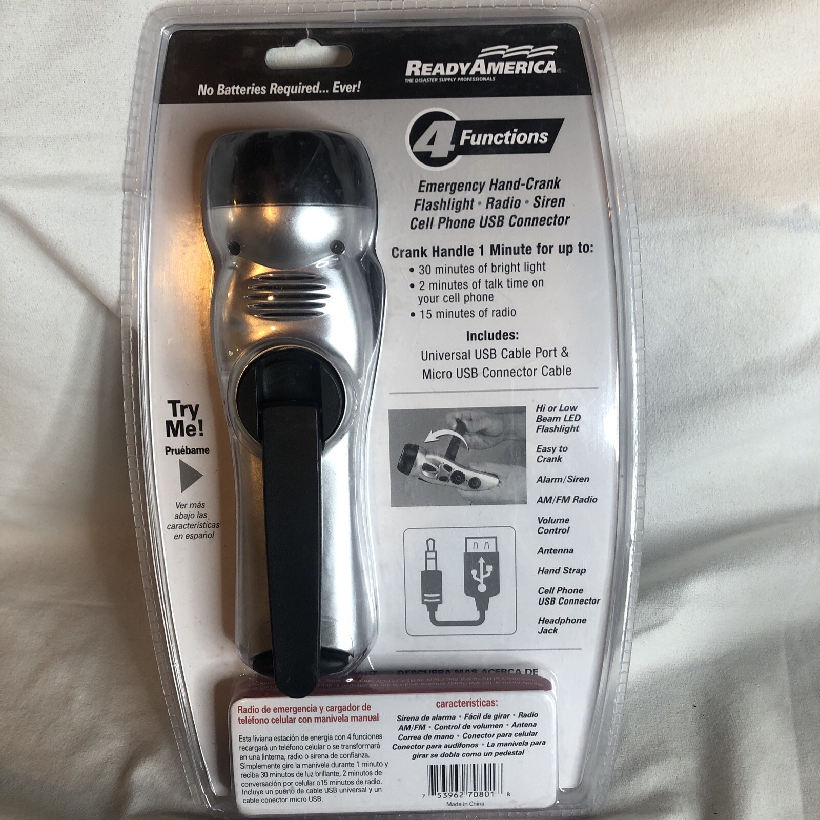 Ready America 70801 Emergency Power Station, 4 Function NEW!!