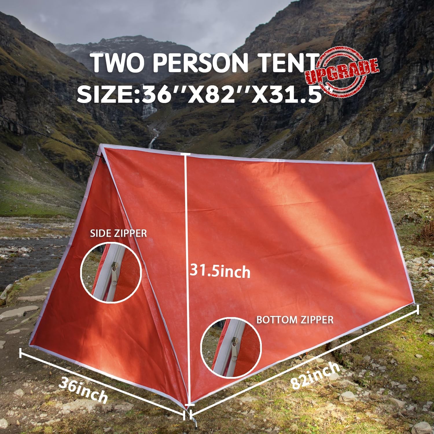 Life-Saving Equip:Instant 1-2 Person Survival Emergency Shelter Tent,Reflecti…