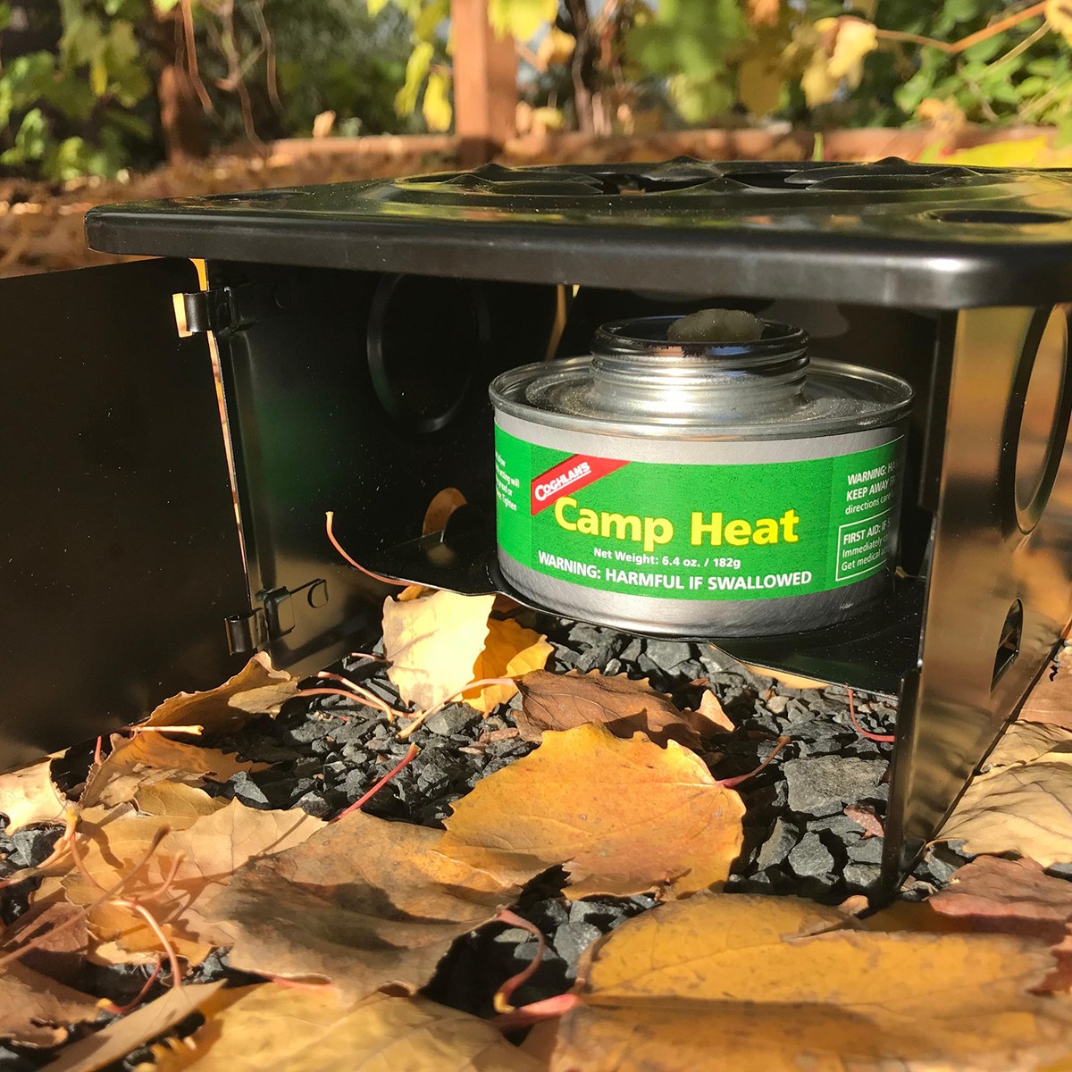 Coghlan’s Camp Heat Emergency Cooking Fuel Can (2 Pack), Recloseable 4-6 hr Burn