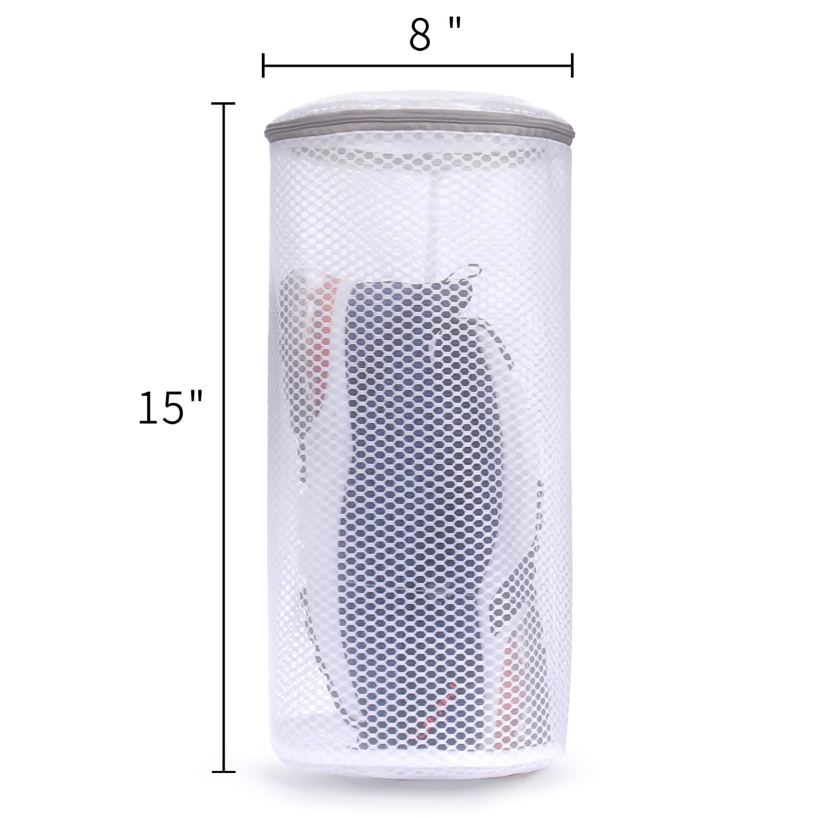 Muchfun 2Pcs Shoes Washing Machine Bag, Honeycomb Mesh 2Shoes White