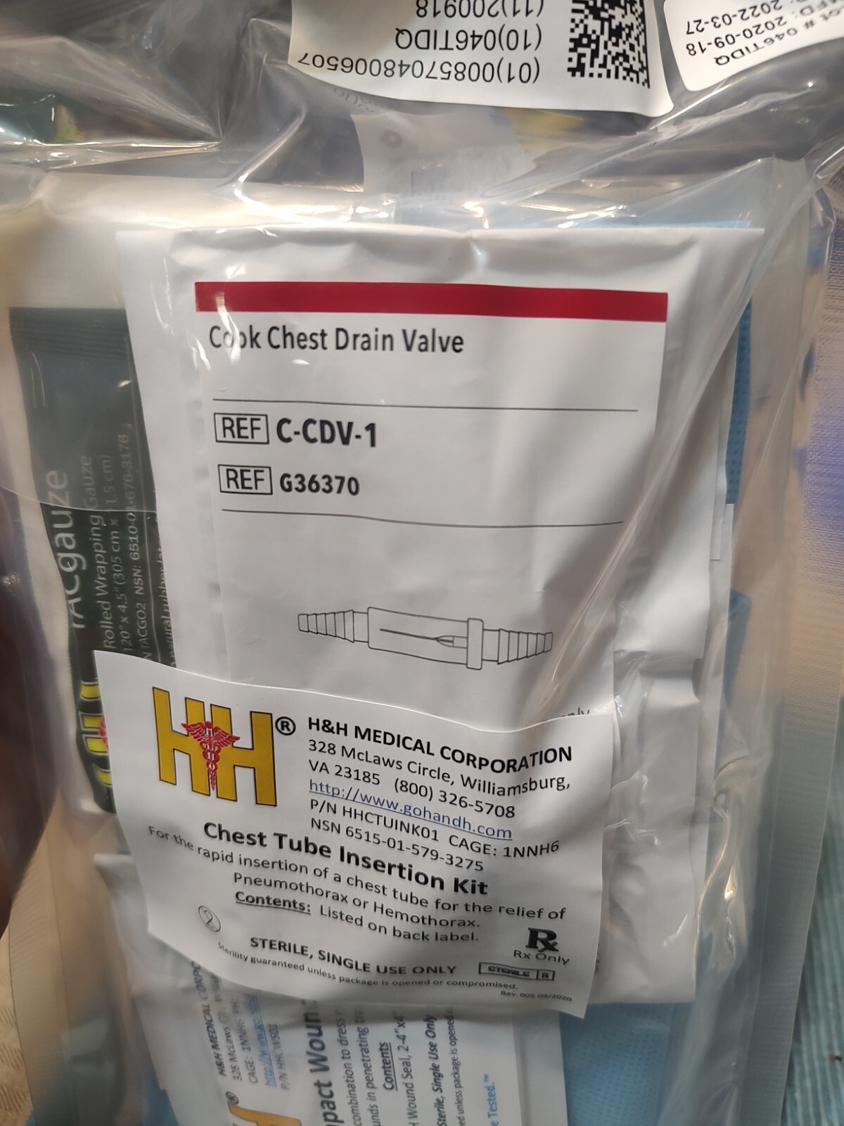 H&H Emergency Chest Tube Insertion Kit