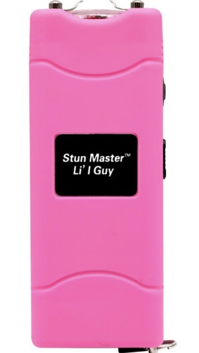 MINI Rechargeable Flashlight Stun Gun Pepper Spray Combo Women Self Defense