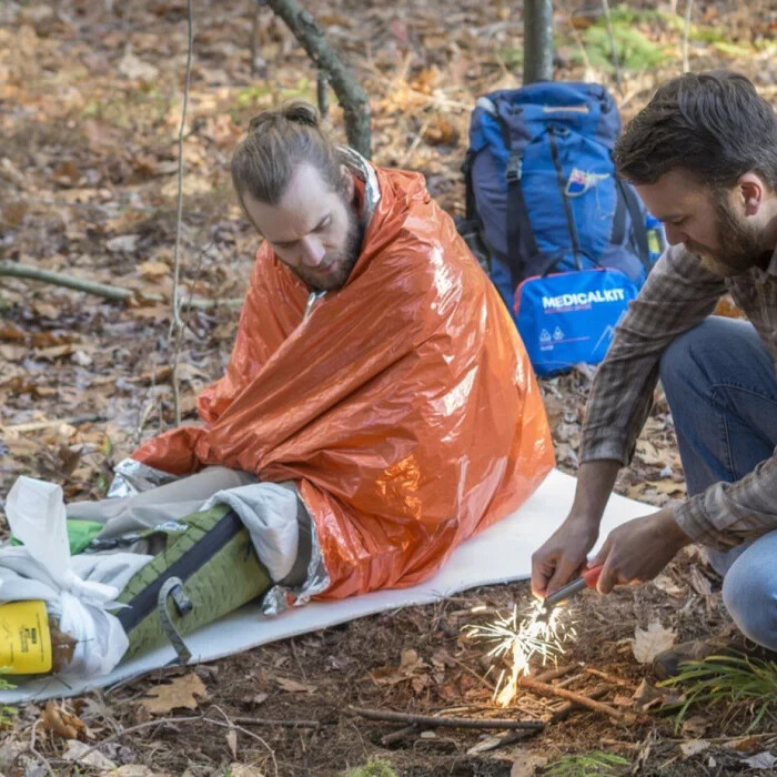 SOL Heat Sheet Survival Thermal Emergency Blanket 1 Person Quiet and Warm!