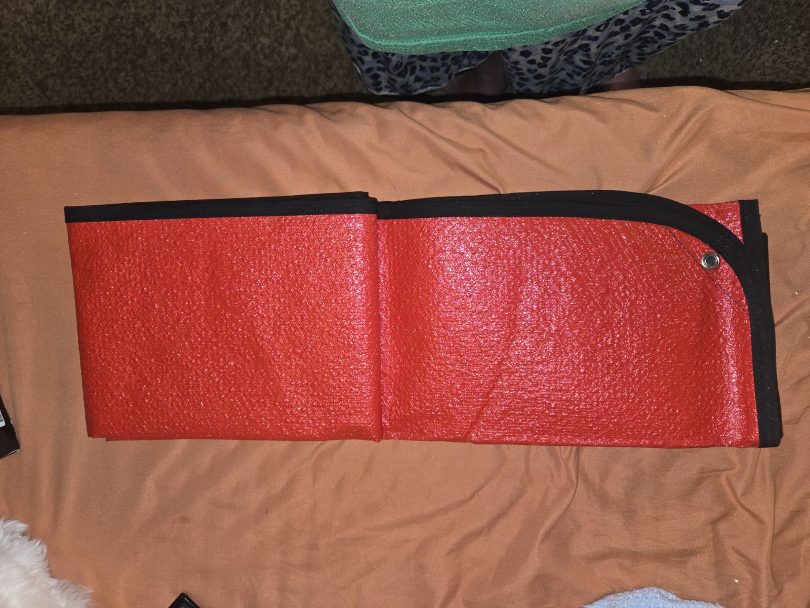 Vintage Thermos All-Weather Space Brand Sportsman’s Blanket Red 56”x84”