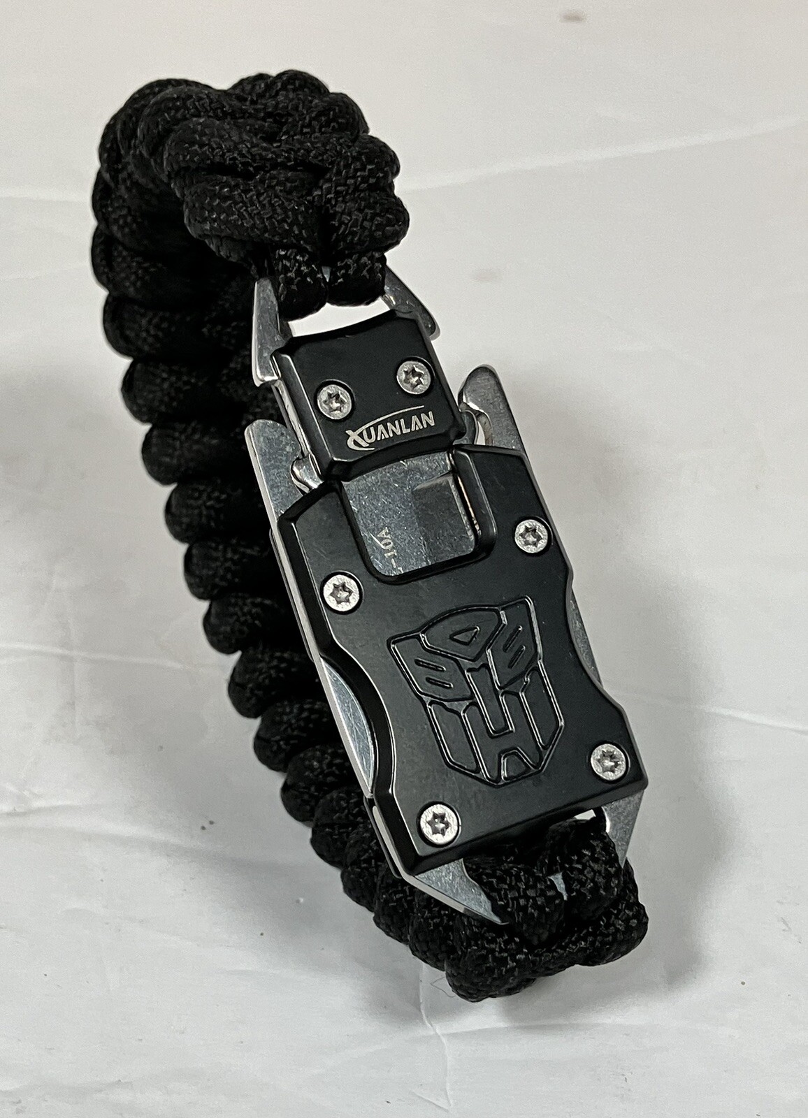 Small Survival Kit for Hiking Camping Survivor Gear Paracord Whistle Sawchain