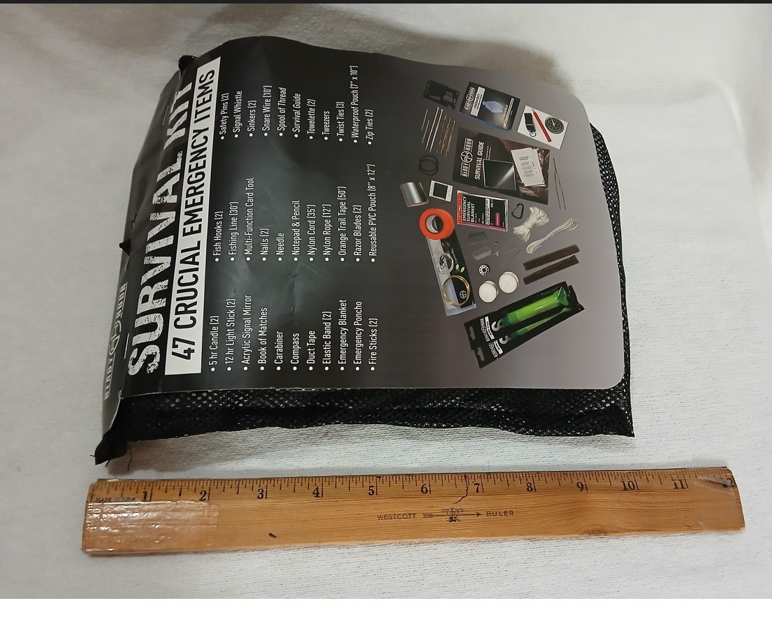 Ready Hour Survival Kit 47 Crucial Emergency Items for Backpack NEW Package USA