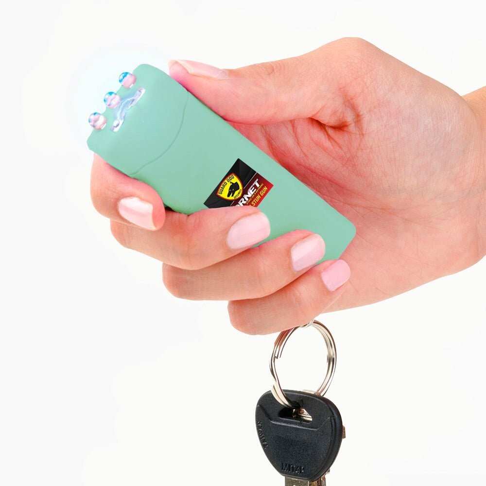 Stealth Compact Safety Device with LED Light & Keychain | Sleek Design with 110