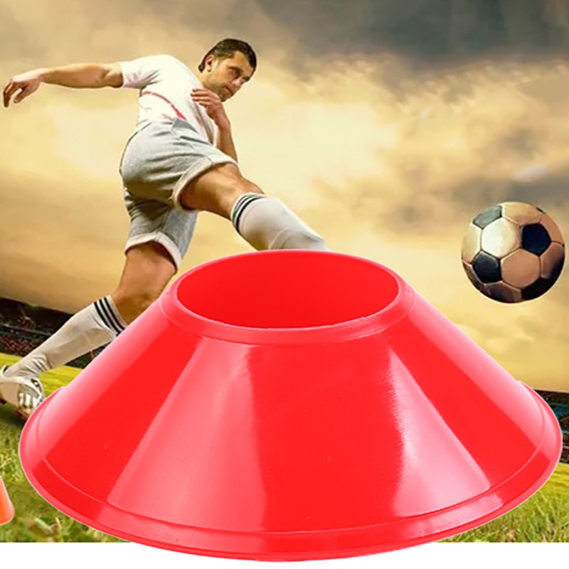 10pcs Cone Set Football Training Equipment For Kid Disc Cones Agility Exercise
